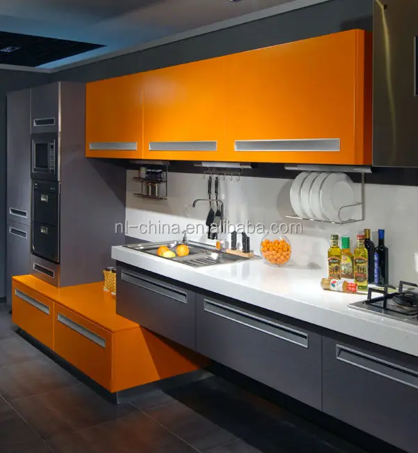 2022 Fashionable Color Mix lacquer Kitchen Cabinets ( Model : 1170 )