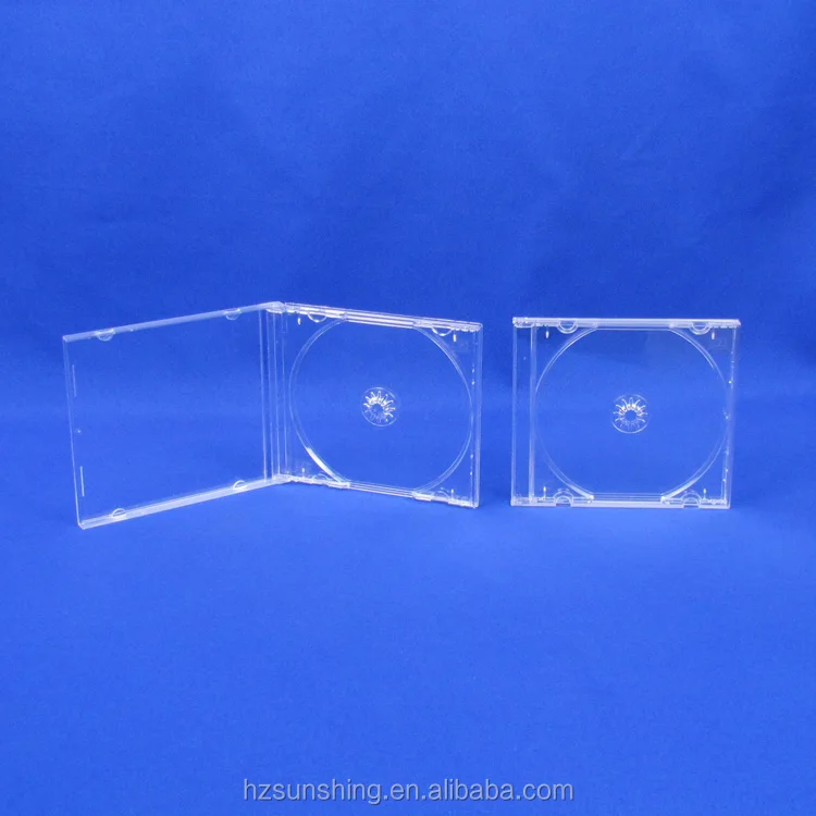 
Plastic Packing Storage DVD Holder Super Clear Single Double Acrylic CD Case  (60037576307)