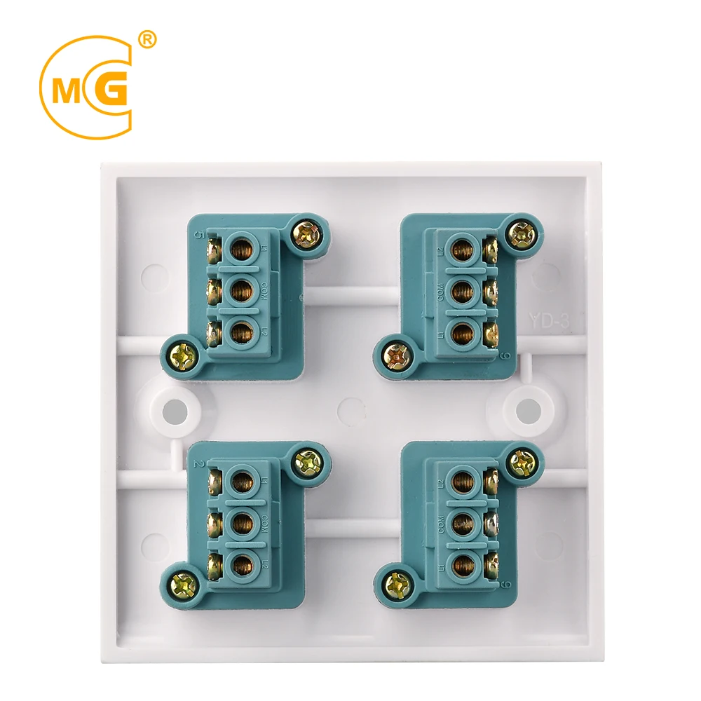Electric 220V 10A 4 gang 1 2 way wall light switch