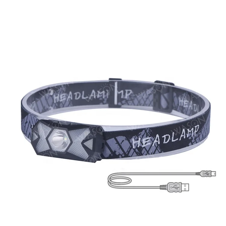 Wason Small Compact Comfortable Wearing 7 Modes Super Bright Outdoor Sports Headlamp Usb Rechargeable Head Lamp