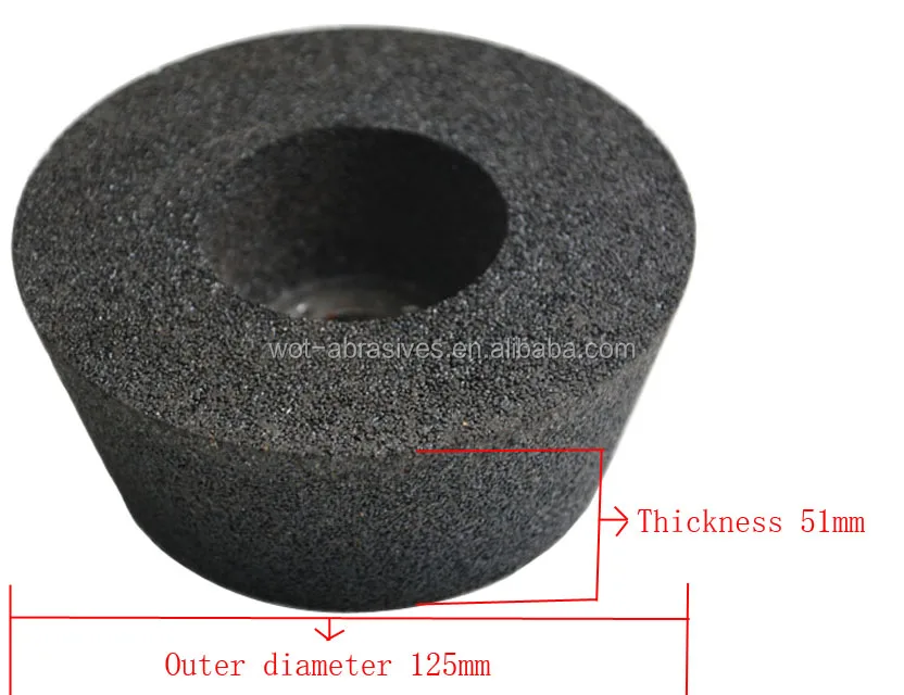 Abrasive Resin Silicon Carbide Straight Cup Grinding Wheel