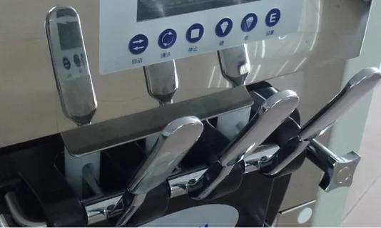 Mobile pre-cooling soft-serve ice cream making machine