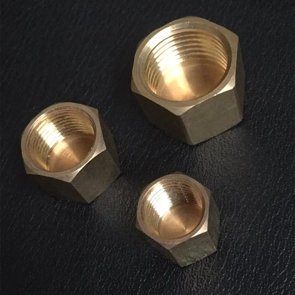 Brass Male Hexagon End Cap Pipe Fitting , pipe plug