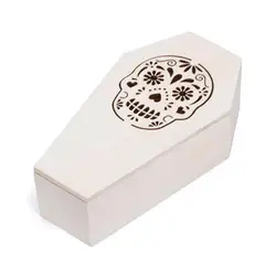 Customized Unfinished Small Wooden Coffin Box