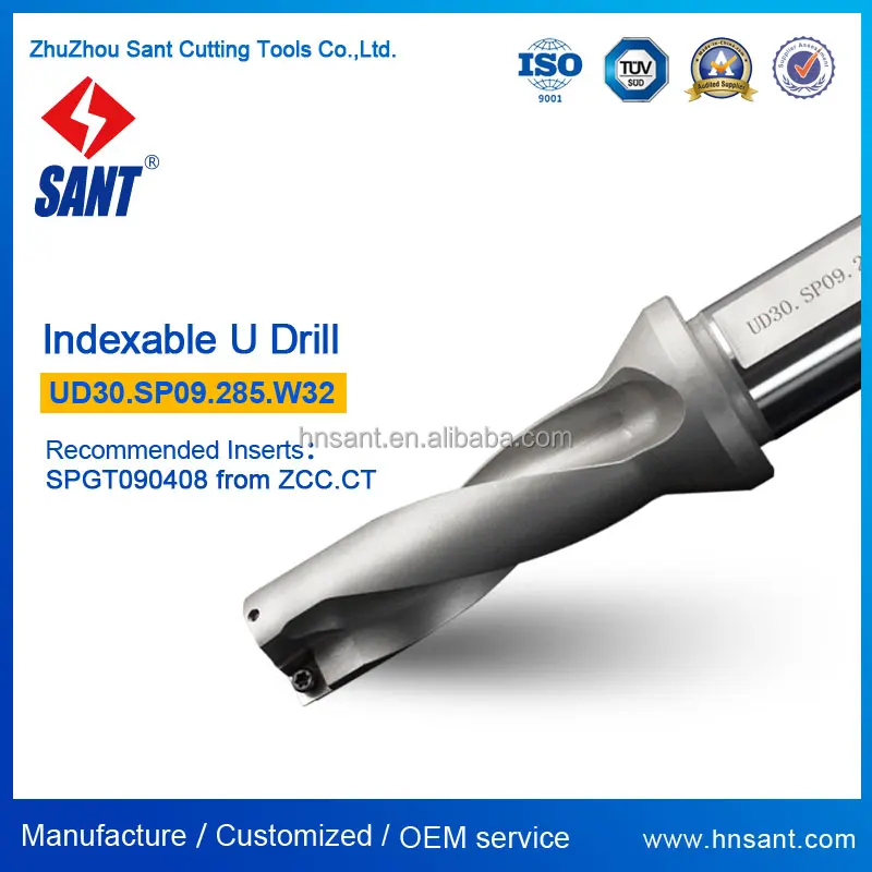 Made in China Large Chip Pocket Indexable 3d U Drill Drilling Tools