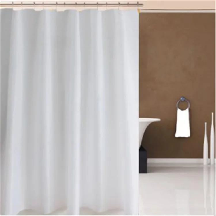 Hot - selling hotel plain shower curtain