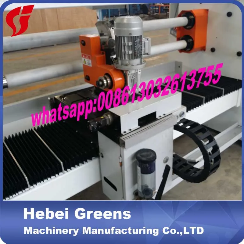 Double shafts bopp tape roll cutting machine/adhesive paper tape cutting machine