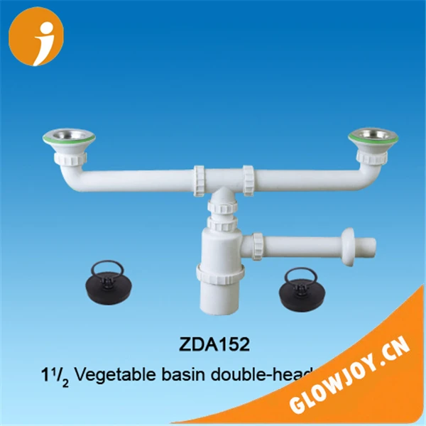 Дешевый Сифон двойной для мойки с носиком высокое качество