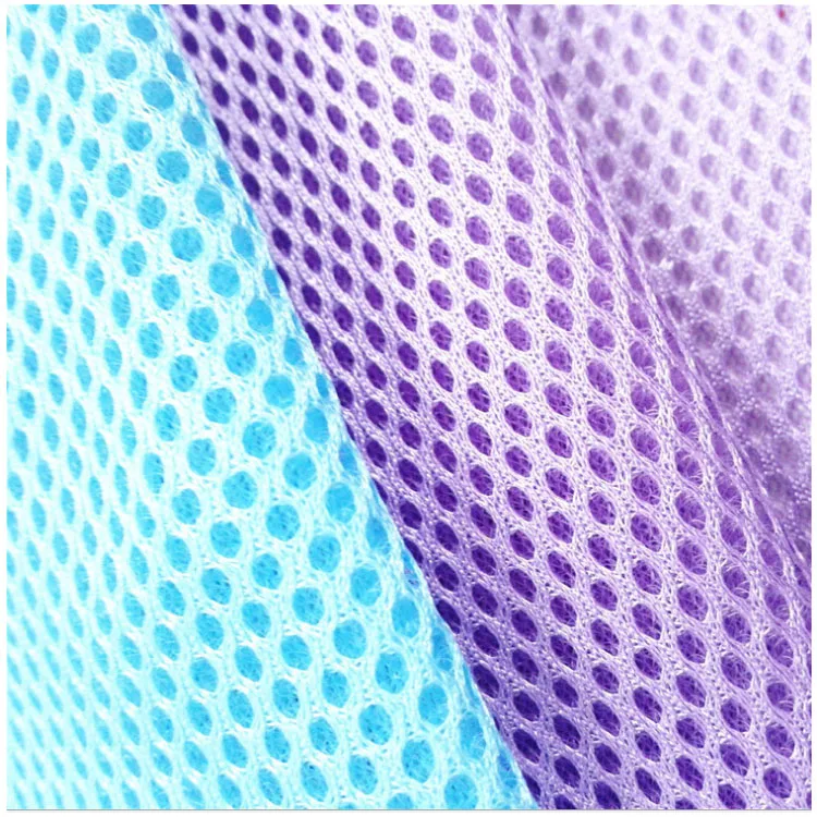 Special Sandwich Polyester Mesh Warp Knitted Laundry Bag Fabric Handbag Fabric