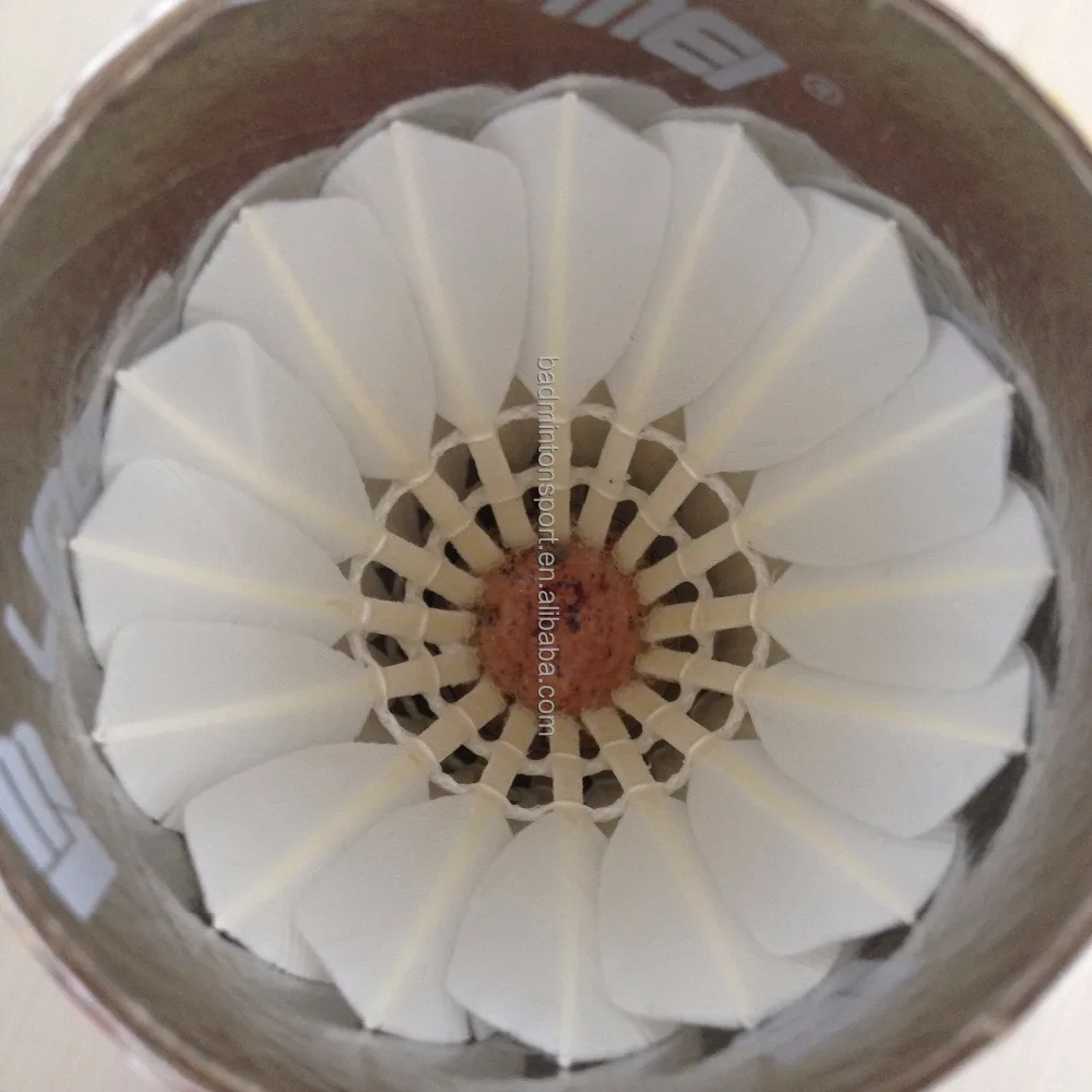 China top quality goose feather badminton shuttlecock OEM production as yy quality (Anhui Lingmei AH-31)