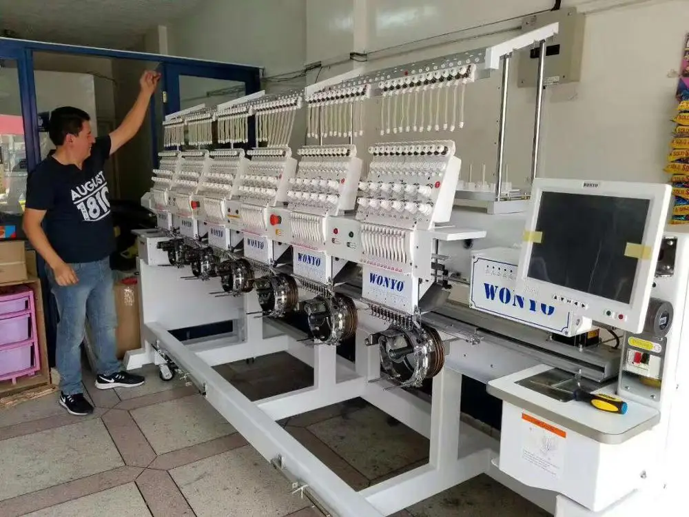 6 Head Computer Cap Embroidery Machine as good as Feiya Embroidery Machine for Kenya customer