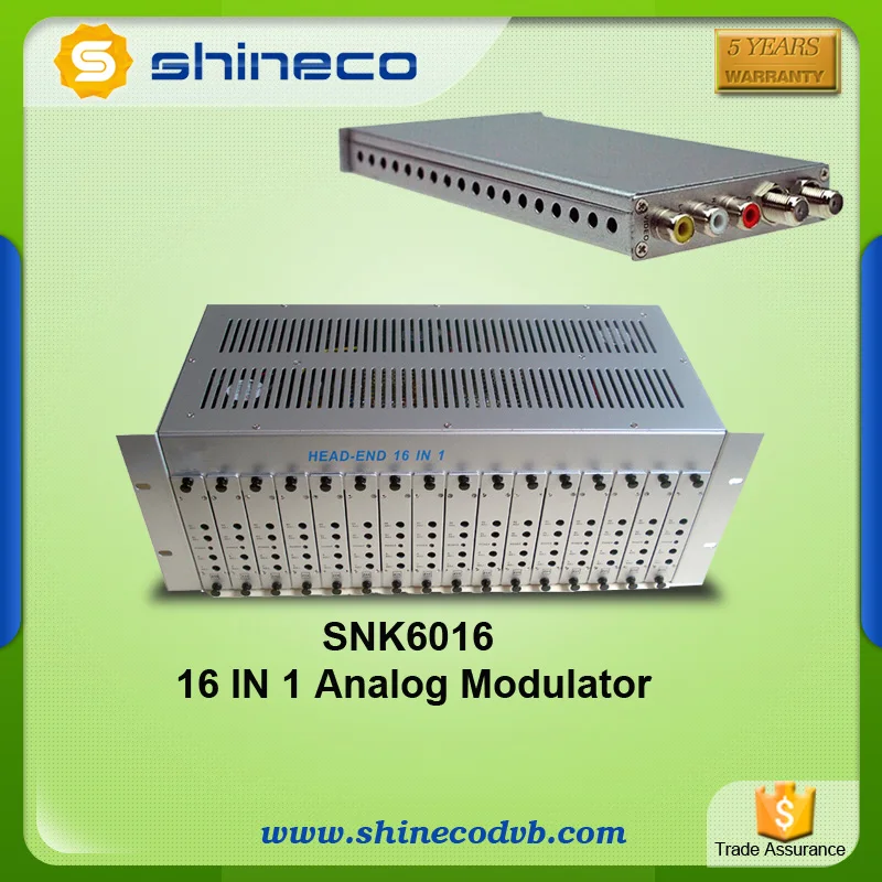 Аналоговый модулятор CATV Headend 16 в 1