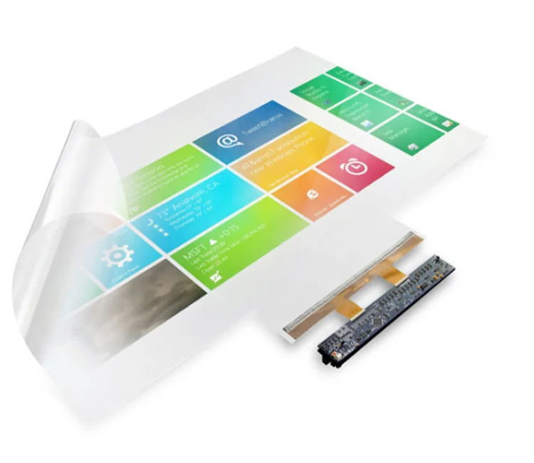interactive touch foil 65 inch usb multi touch screen foil film for LCD monitor, touch kiosk