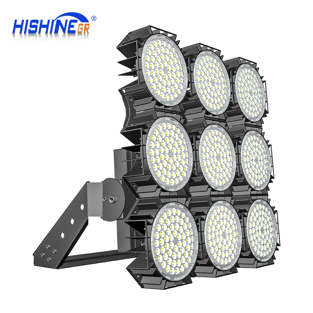 Hishine Wi sun High Mast Light Outdoor Waterproof Football Field Light 1000w Led Projector Lighting IP67 Aluminum Alloy 80 7 Yea