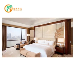 IDM-106 Wholesale Brilliant Design Double King Size Bed Bedroom Furniture Modern Hotel Bed Room Funiture