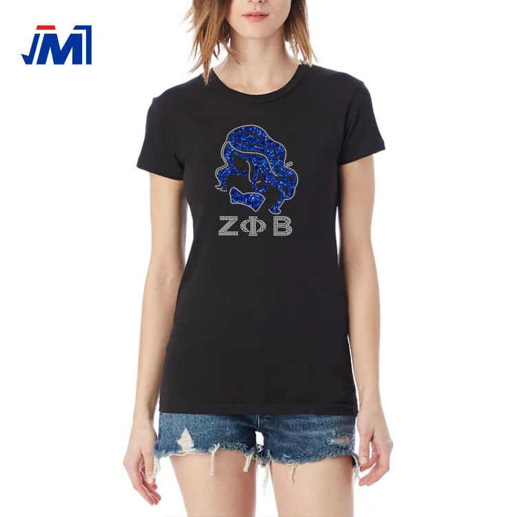 Zeta Phi Beta Glitter Heat Transfer Vinyl Rhinestone Heat Transfer