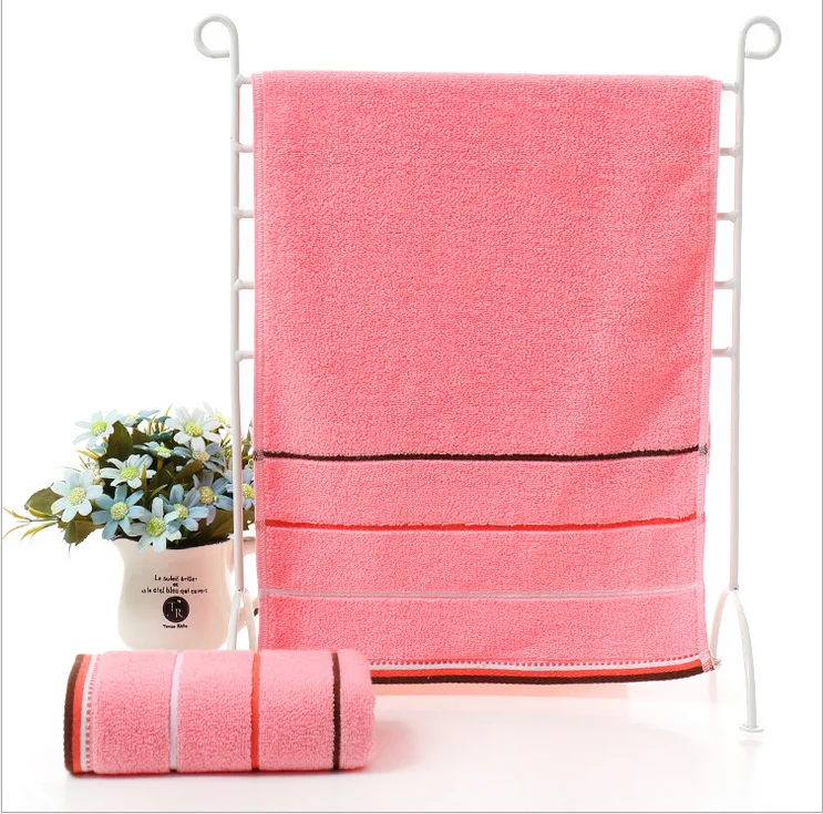 Luxury Superdry Colorful Stripe Terry Cloth Customized Cotton Exfoliating Face Wash Towels