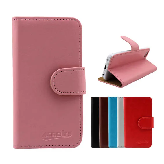 wholesale high quality stand wallet flip leather case for alcatel ots9
