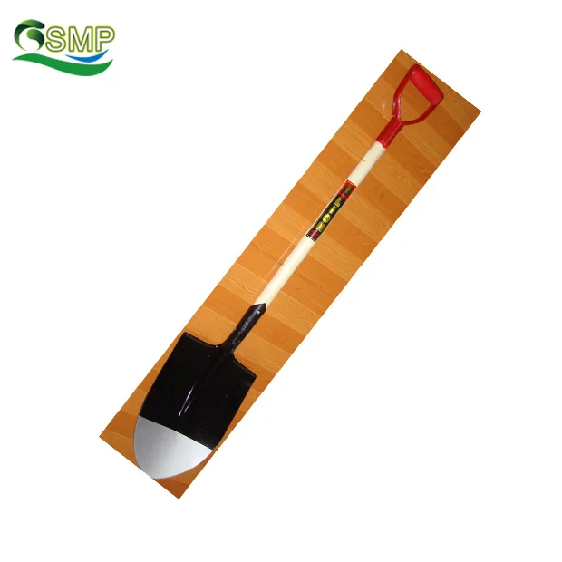 D shape light weight aluminum wood handle snow shovel made in China