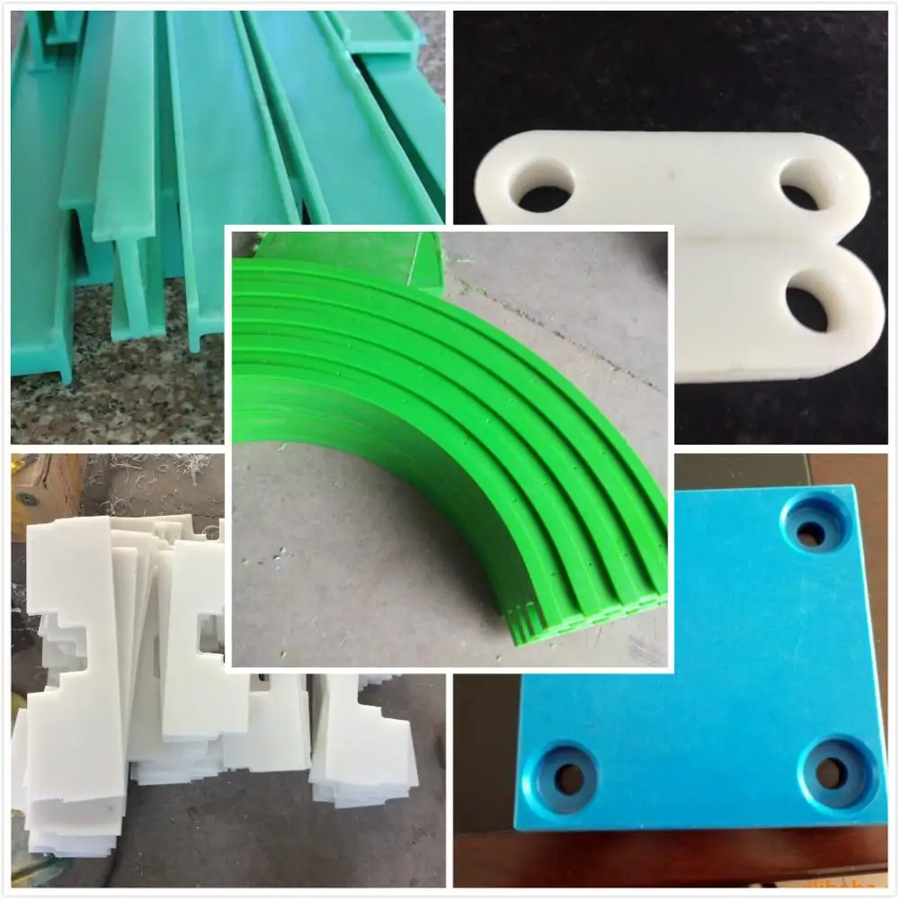 plastic pe hd sheet/polyethylene wear block/extruded plastic shapes