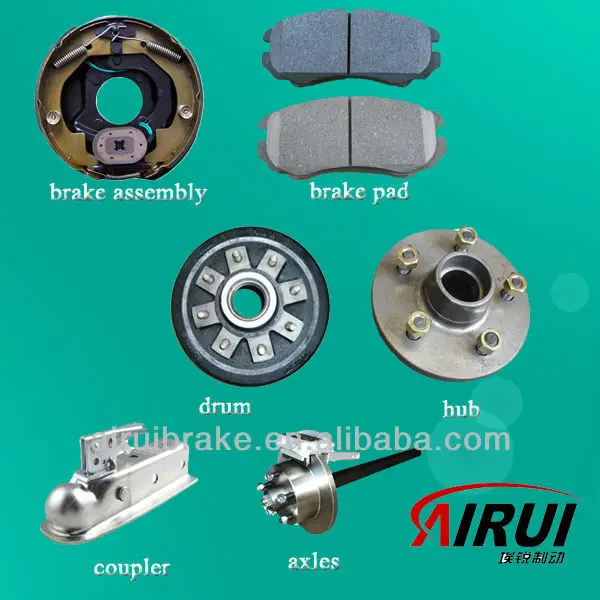 10 Inch 2300 To 3500 Lb Trailer Axle Spindle With Electric Brake Drum