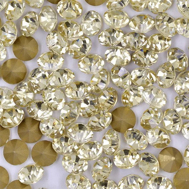 Shininglife Brand rhinestone beads iron on diamonds for clothes points round crystal