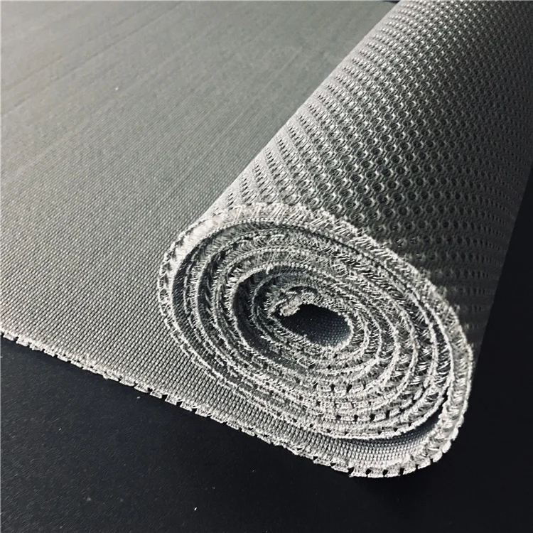 New soft sandwich knitted 5mm polyester 3d spacer mesh fabric for bedding pad