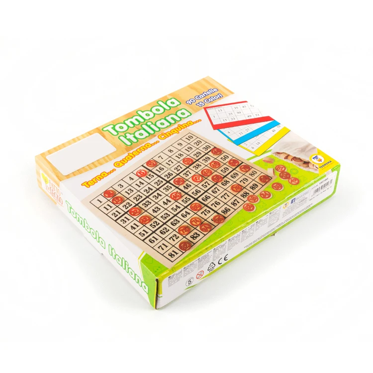 
China Wholesale Bingo Chips Bingo Lotto Game Set For Kid 