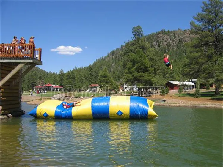 Inflatable launch catapult water blob trampoline water blob for sale