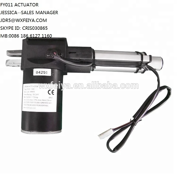 linear actuator model ml5 stroke 205mm 28 vdc3 amp