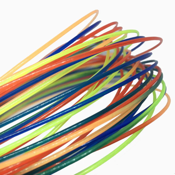 Шнурок для теннисной ракетки POWERTI, радужная Спортивная тренировочная нить 1,30 мм, нейлоновая гирлянда 12 м для спортзала