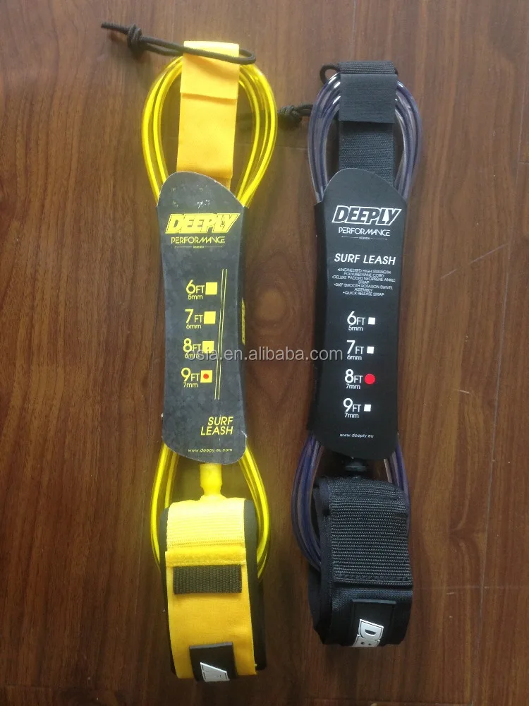 Premium surf leashes for surf board or sup board