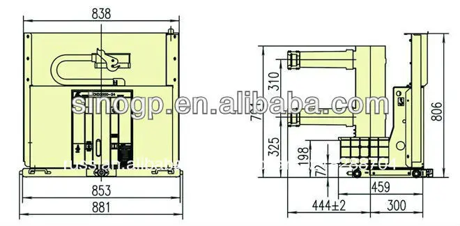 Ckd2000-24 крытый высоковольтный вакуумный выключатель