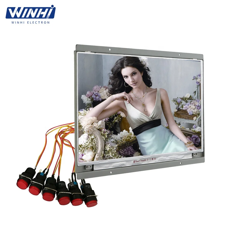 14 inch HD red plastic no led button control flexible very small lcd digital screen price