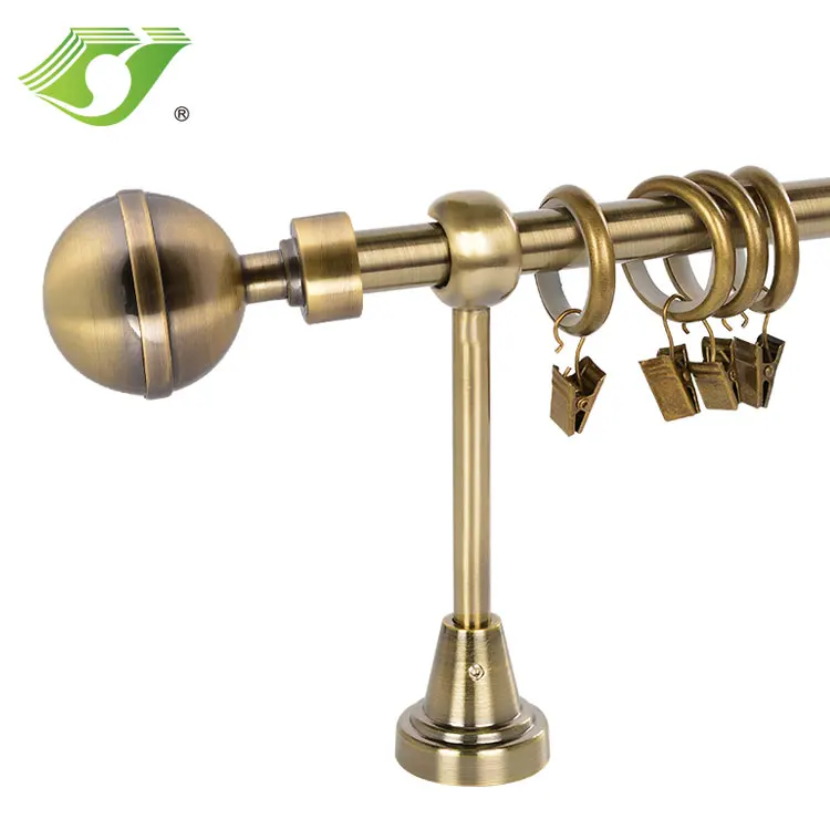 Stardeco hot sale decoration accessories 19mm aluminum curtain rod set