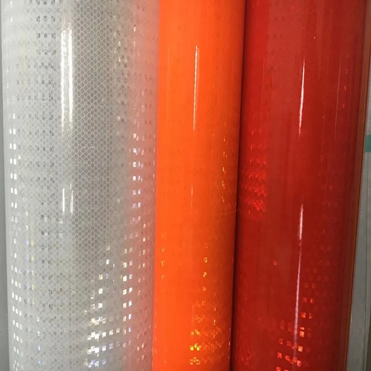 
Factory price printable plastic film prismatic reflective vinyl sheeting for warning and advertising 