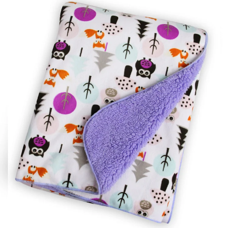 Custom logo printed high quality oem size big polyester flannel fleece blanket wholesale 220 x 240