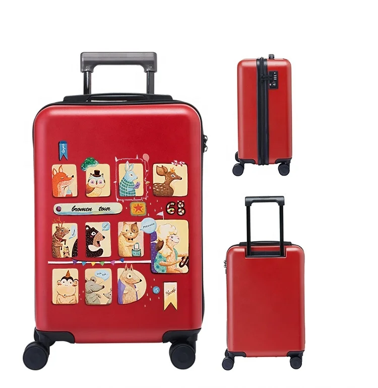 Pc Abs 20 24 28 3pcs China Travel Luggage Sets Cartoons Suitcase For Kids / Children