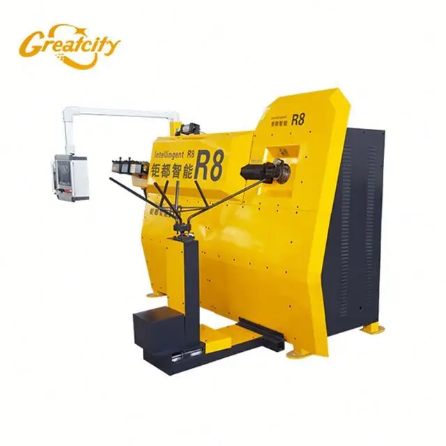 Square wrought iron art scroll pattern bending machine rebar
