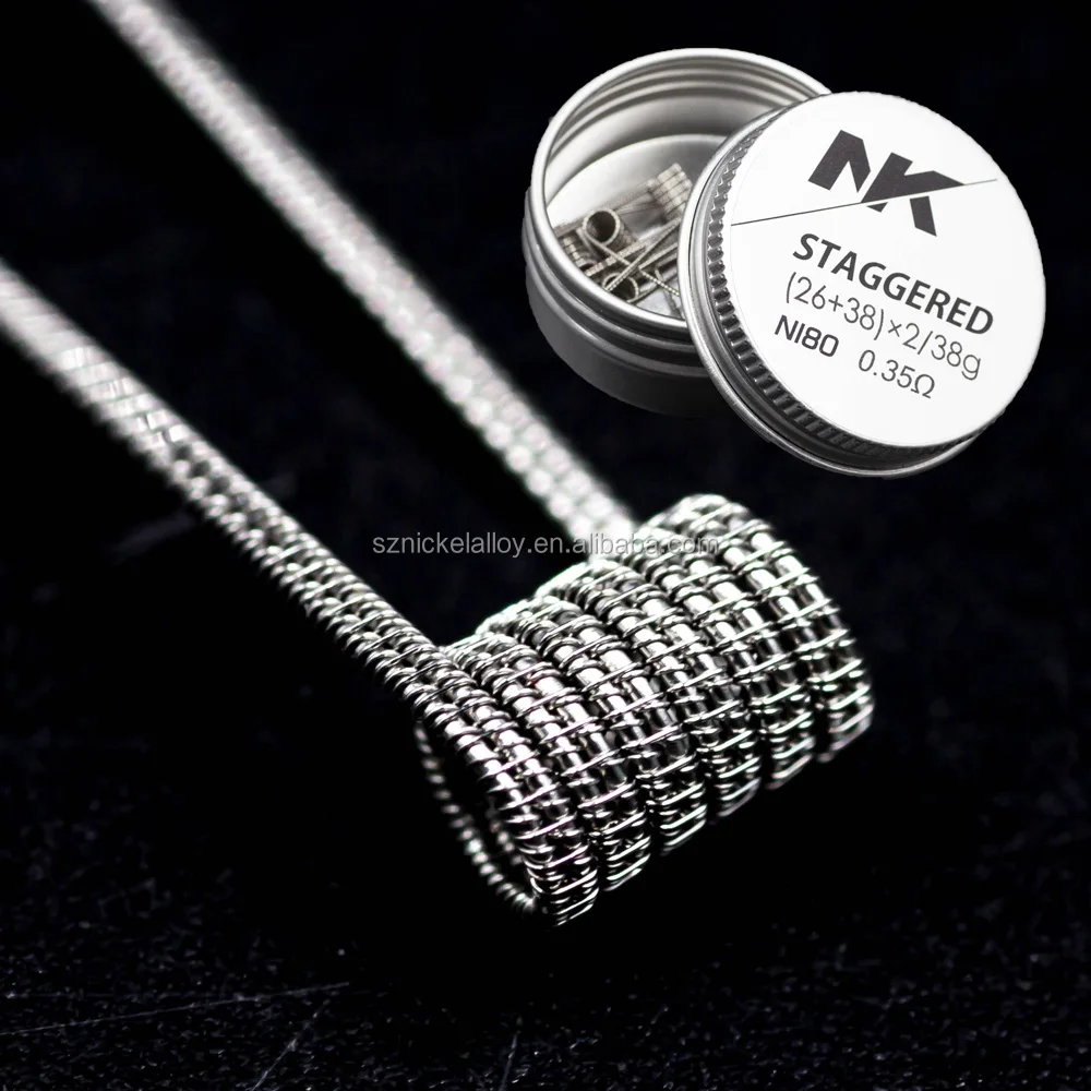 NK prebuilt coil fused alien clapton wire vape atomizers premade vape coils