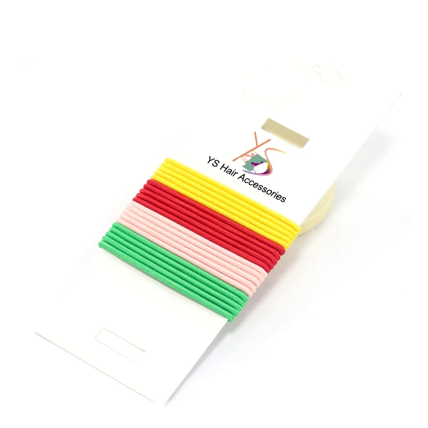 Factory Wholesale Colorful Baby Girl Elastic Hair Bands Hair Ponytail Holders For Child Kids Hair Ties