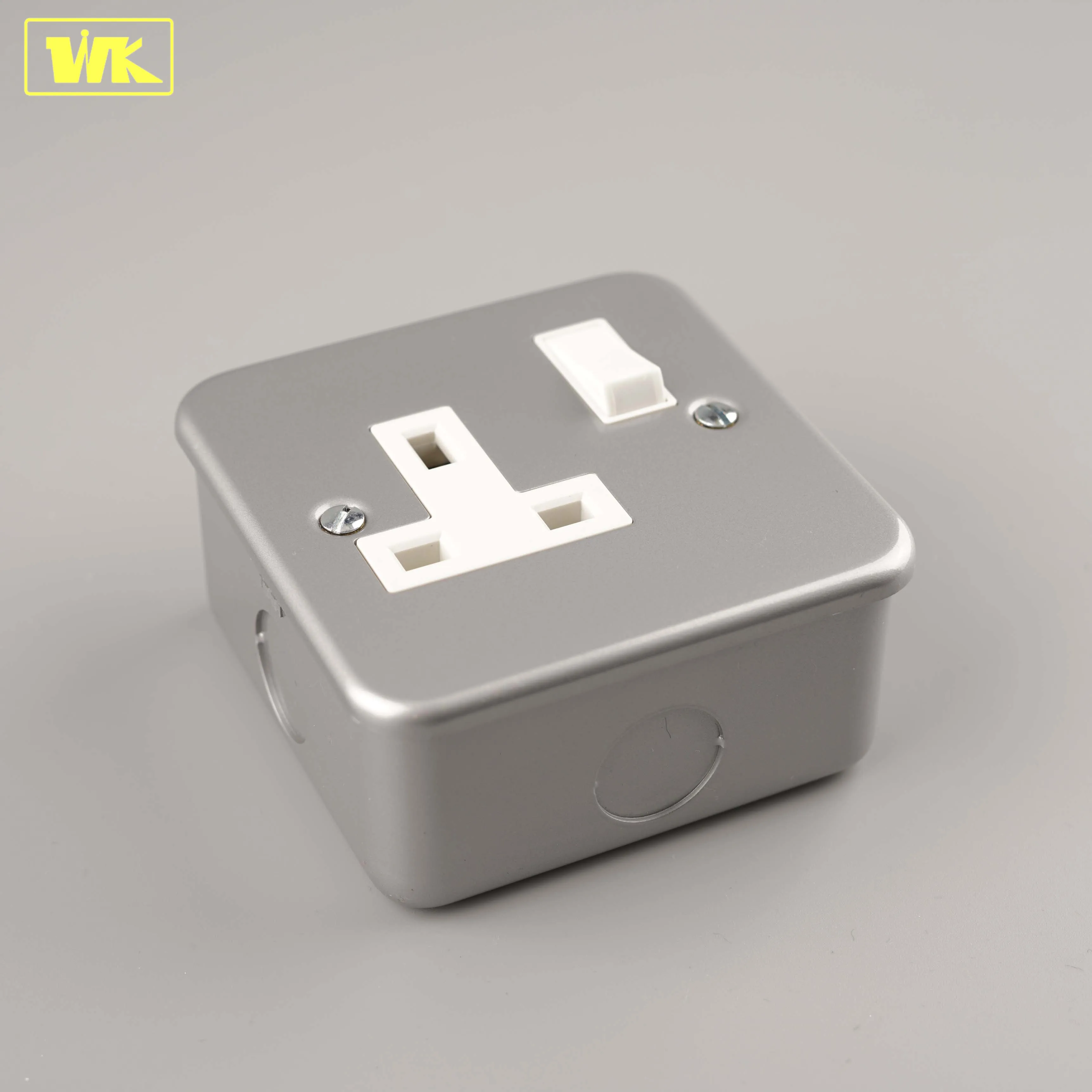 Промышленные настенные розетки WK с металлическим покрытием, 1 комплект, 13 А
