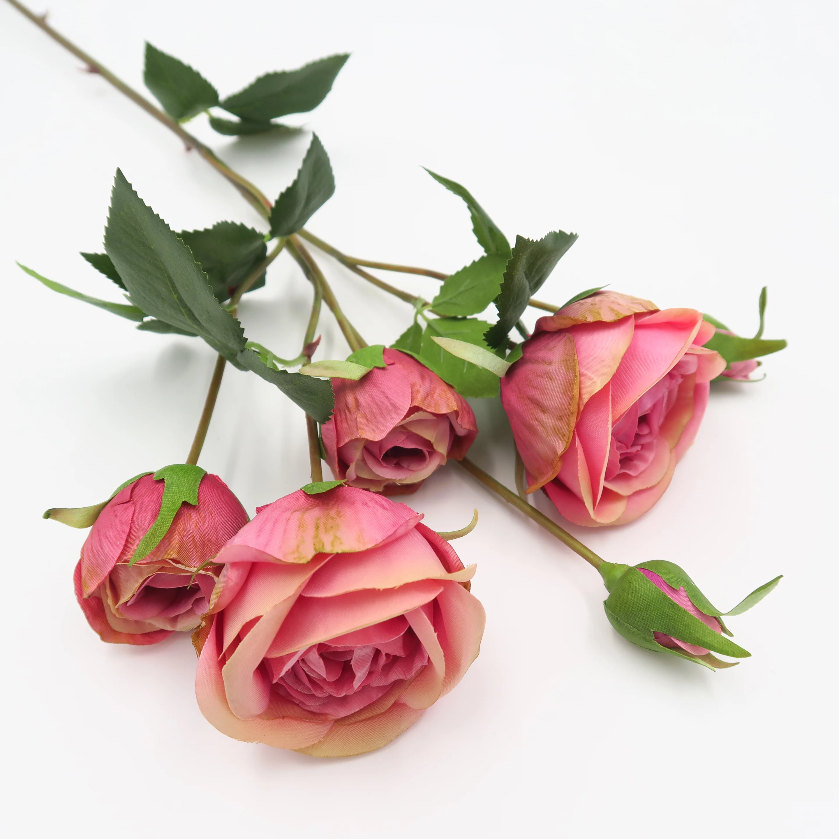 2019 new design Decorative Flower Head with leaves