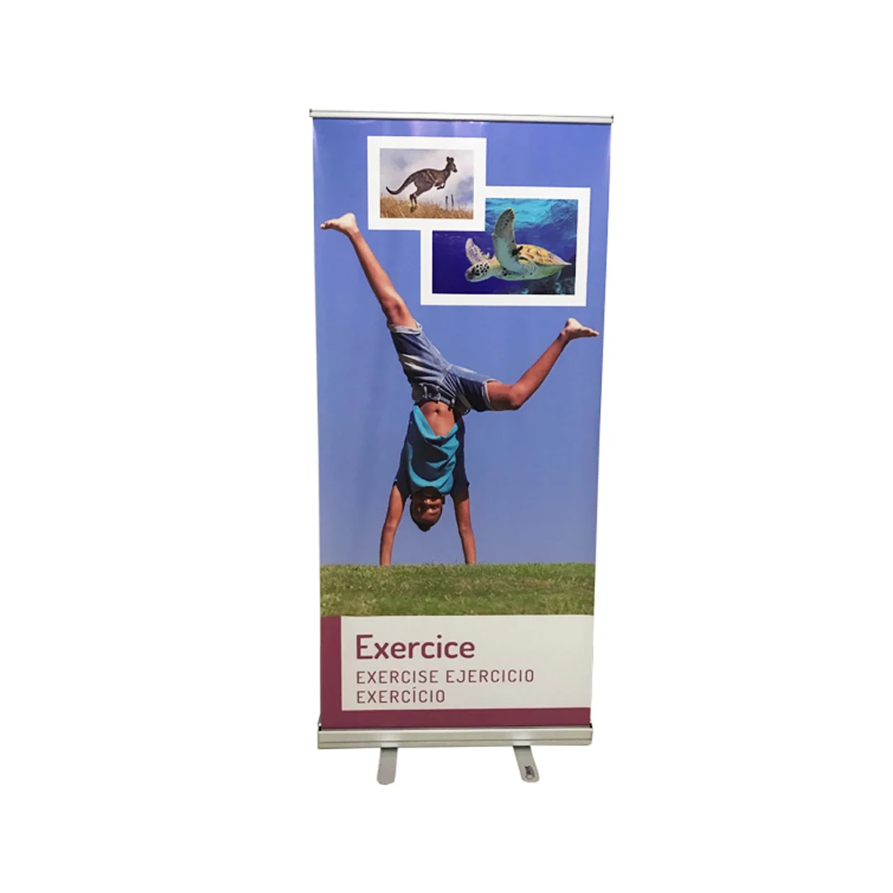 Two foots stable display stand poster board roll up banner stand