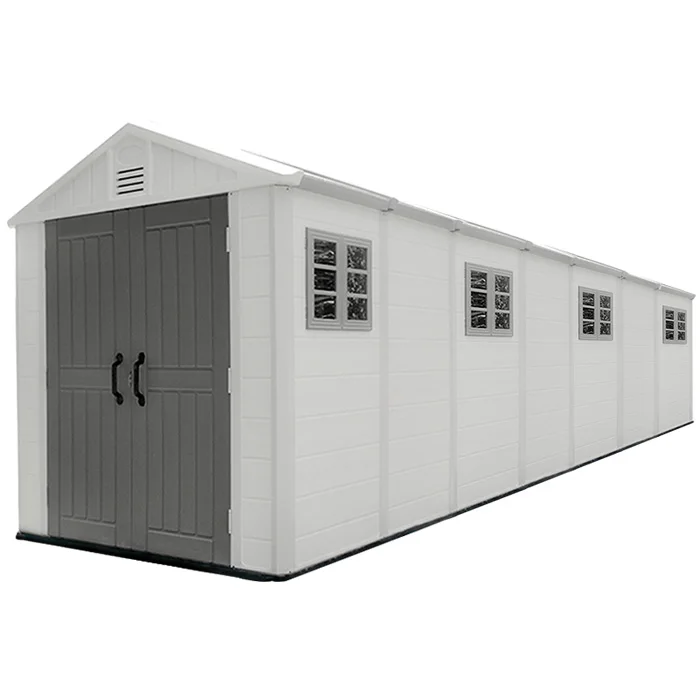 
Seven - room big size outdoor HDPE Plastic storage garden shed 