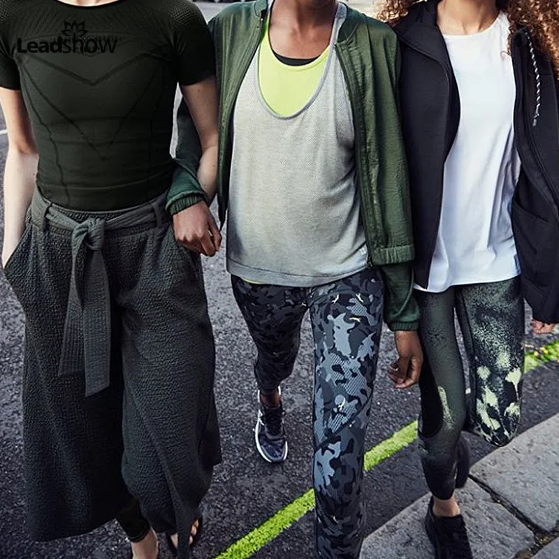 Women 90% Polyester 10% Spandex Camouflage Leggings Yoga Pants Wholesale Yoga Pants