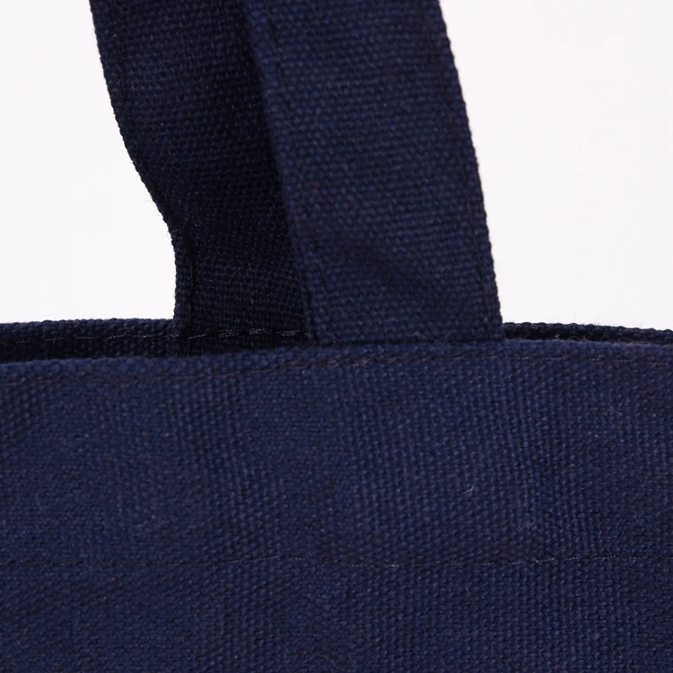 Customized logo printing recyclable 12oz cotton canvas shopper bag