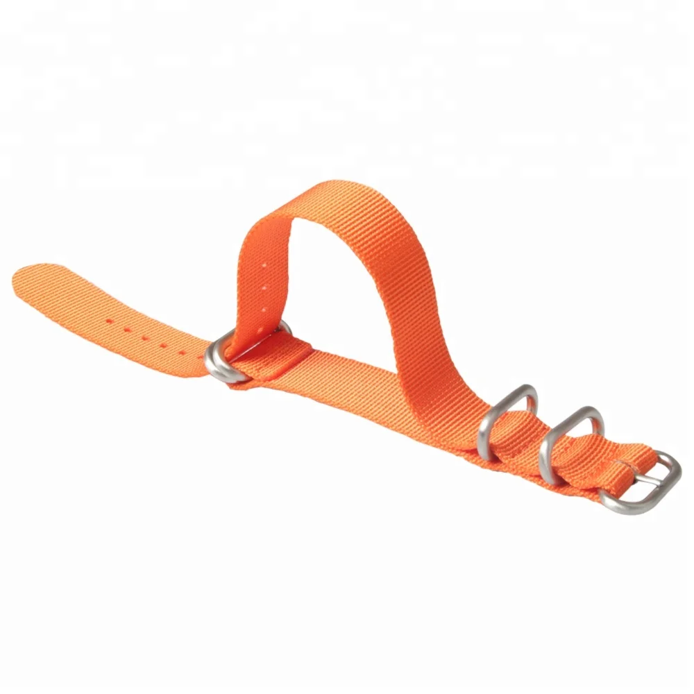 Orange nylon strap 22mm watch band nylon watch straps