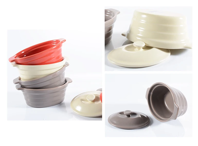 Custom Oval Ceramic Bake Ware Baking Dessert Pan Oven Microwavable Safe Bakeware Pans High Quality Stoneware Assadeira