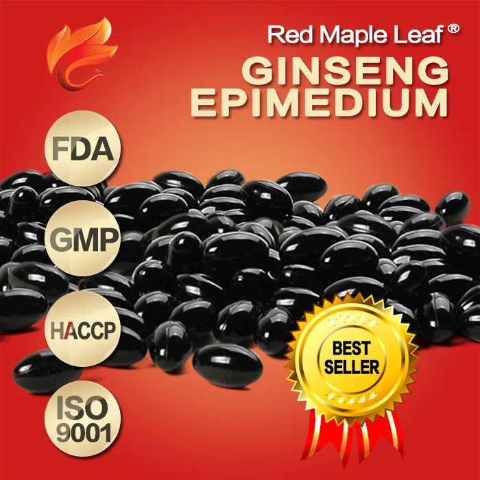 
Ginseng Root Extract Pills Epimedium Seeds Supplement Soft Gels 500mg 